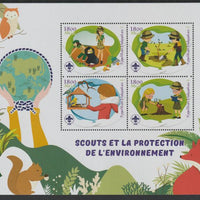 Madagascar 2018 Scouts and Environment Protection perf sheet containing four values unmounted mint