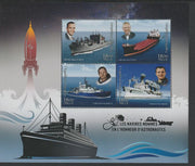 Madagascar 2018 Ships Named after Astronauts perf sheet containing four values unmounted mint