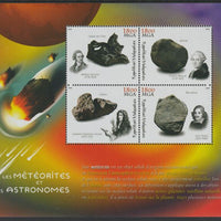Madagascar 2018 Meteorites & Asteroids perf sheet containing four values unmounted mint
