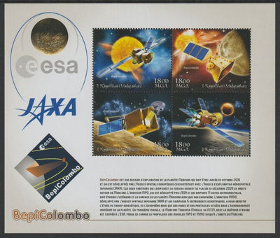 Madagascar 2018 Jaxa Space Mission perf sheet containing four values unmounted mint