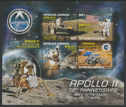 Gabon 2019 Apollo 11 - 50th Anniversary perf sheet #2 containing four values unmounted mint