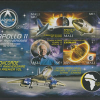 Mali 2019 Apollo 11 - 50th Anniversary perf sheet #1 containing four values unmounted mint