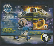 Mali 2019 Apollo 11 - 50th Anniversary perf sheet #1 containing four values unmounted mint