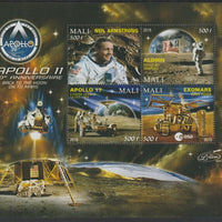 Mali 2019 Apollo 11 - 50th Anniversary perf sheet #2 containing four values unmounted mint