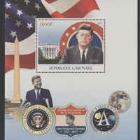 Gabon 2017 John F Kennedy - Birth Centenary perf deluxe sheet containing one value unmounted mint