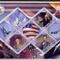 Easdale 2006 Washington Stamp Exhibition imperf sheetlet containing 6 diamond shaped values (plus label) unmounted mint