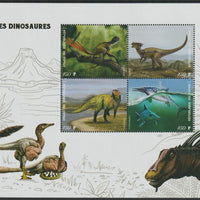 Congo 2019 Dinosaurs perf sheet containing four values unmounted mint
