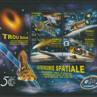 Benin 2019 Space - Black Hole Missions perf sheet containing four values unmounted mint