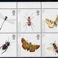 Great Britain 2008 Action for Species #2 - Insects perf se-tenant block of 10 unmounted mint SG 2831-40