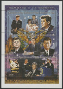 Chad 1997 Hommage to John F Kennedy perf sheet containing 9 values unmounted mint