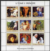 St Thomas & Prince Islands 2003 Personalities #2 perf sheet containing 9 values unmounted mint,