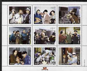 Mongolia 1998 The Three Stooges (Comedy series) perf m/sheet #1 containing 9 values unmounted mint, SG MS 2697a