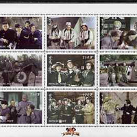 Mongolia 1998 The Three Stooges (Comedy series) perf m/sheet #3 containing 9 values unmounted mint, SG MS 2697c