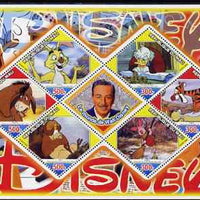 Mali 2006 The World of Walt Disney #02 perf sheetlet containing 6 diamond shaped values plus label, unmounted mint
