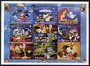 Benin 2008 Beijing Olympics - Disney's Bambi, Pinocchio etc perf sheetlet containing 8 values plus label unmounted mint. Note this item is privately produced and is offered purely on its thematic appeal