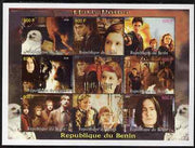 Benin 2008 Harry Potter perf sheetlet containing 8 values plus label unmounted mint