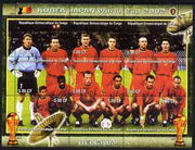 Congo 2002 Korea Japan World Cup Football Teams - Belgium perf composite sheetlet containing 9 values unmounted mint. Note this item is privately produced and is offered purely on its thematic appeal