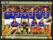 Congo 2002 Korea Japan World Cup Football Teams - France perf composite sheetlet containing 9 values unmounted mint. Note this item is privately produced and is offered purely on its thematic appeal