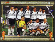 Congo 2002 Korea Japan World Cup Football Teams - Germany perf composite sheetlet containing 9 values unmounted mint. Note this item is privately produced and is offered purely on its thematic appeal