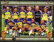 Congo 2002 Korea Japan World Cup Football Teams - Sweden perf composite sheetlet containing 9 values unmounted mint. Note this item is privately produced and is offered purely on its thematic appeal
