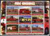 Somalia 2002 Fire Engines #2 perf sheetlet containing set of 9 values unmounted mint