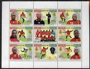 Guinea - Conakry 2008 Football Africa Cup #2 perf sheetlet containing set of 9 values unmounted mint