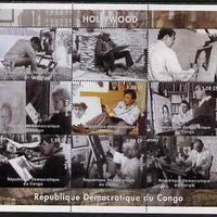 Congo 2001 Hollywood perf sheetlet containing set of 9 values unmounted mint. Note this item is privately produced and is offered purely on its thematic appeal