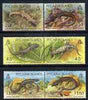 Pitcairn Islands 1993 Lizards perf set of 6 unmounted mint SG 436-41