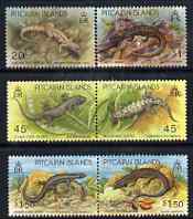 Pitcairn Islands 1993 Lizards perf set of 6 unmounted mint SG 436-41