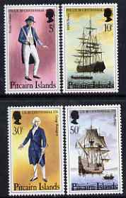 Pitcairn Islands 1976 USA Bicentenary perf set of 4 unmounted mint SG 167-70