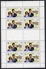 Booklet - Anguilla 1981 Royal Wedding $3 two uncut booklet panes of 4 in vert format each with double black (as SG 469ab)