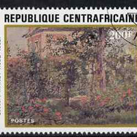 Central African Republic 1982 Le Jardin de Bellevue by Edouard Manet (150th Birth Anniversary) 200f (from Anniversaries set) superb cto used, SG 838