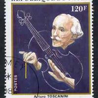 Niger Republic 1982 25th Death Anniversary Toscanini (conductor) 120f (from Celebrities Anniversaries set) superb cto used, SG 884