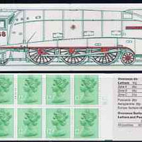 Great Britain 1983 Railways Engines #3 (LNER Mallard) £1.25 folded booklet with cyl number in margin at right SG FK7B
