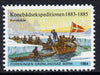 Cinderella - Greenland 1984 label commemorating the 1883-85 Konebade Expedition showing the team in boats unmounted mint