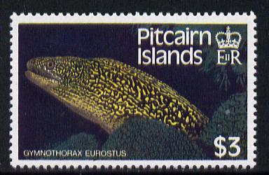 Pitcairn Islands 1988 Fish $3 with wmk s/ways inverted SG 313Ei (blocks & gutter pairs available pro rata) unmounted mint
