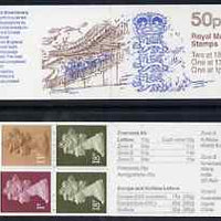 Great Britain 1987-88 MCC Bicentenary #4 (England Team Badge) 50p booklet complete with cyl nos (B21 B4 B30), SG FB42