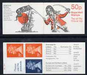 Great Britain 1988-89 Gilbert & Sullivan Operas #2 (The Pirates of Penzance) 50p booklet complete with cyl nos (B1 B16), SG FB52