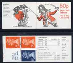 Great Britain 1988-89 Gilbert & Sullivan Operas #2 (The Pirates of Penzance) 50p booklet complete with cyl nos (B1 B16), SG FB52