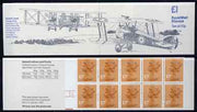 Great Britain 1979-81 Military Aircraft #2 (Sopwith Camel & Vickers Vimy) £1.00 folded booklet with cyl number in margin at left SG FH2A