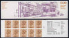 Great Britain 1984-85 Trams #1 (Swansea Mumbles) £1.30 folded booklet with cyl number in margin at right SG FL3B