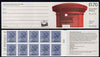 Great Britain 1986 Pillar Box (Write Now) £1.70 folded booklet with cyl number in margin at right SG FT5B