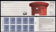 Great Britain 1986 Pillar Box (Write Now) £1.70 folded booklet with cyl number in margin at right SG FT5B