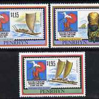 Cook Islands - Penryhn 1992 Festival of Pacific Arts perf set of 3 unmounted mint SG 466-68
