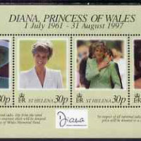 St Helena 1998 Princess Diana Commemoration perf m/sheet unmounted mint SG MS761