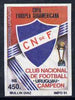 Uruguay 1991 National Football Club Winners 450p (Club Badge) imperf unmounted mint, SG 2058