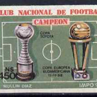 Uruguay 1991 National Football Club Winners 450p (Trophies) imperf unmounted mint, SG 2059