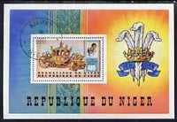 Niger Republic 1981 Royal Wedding perf m/sheet Mi BL 33B fine cto used