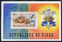 Niger Republic 1981 Royal Wedding perf m/sheet Mi BL 33B fine cto used