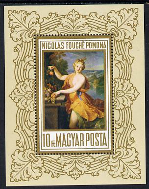 Hungary 1969 Paintings in National Gallery #6 m/sheet (Pomona by Fuchs) unmounted mint SG MS 2456 (mi Bl 71)
